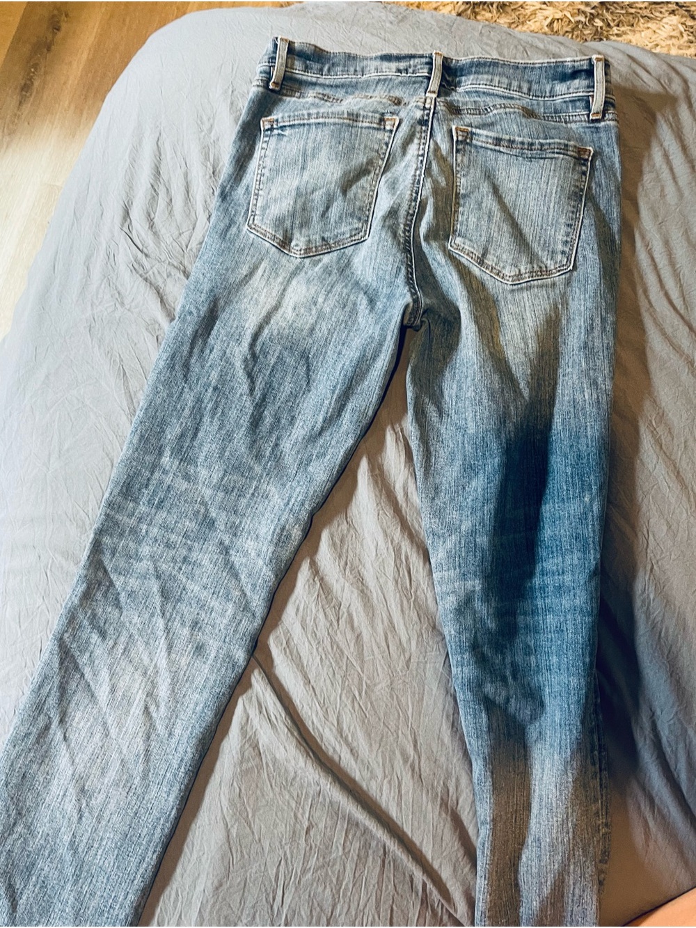 LOFT Light Blue High-Rise Straight Crop Jeans Size Women’s 28 Waist/6 - Picture 3 of 3
